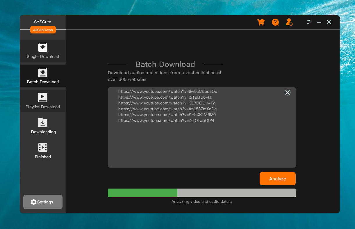 Stapel-Download AllClipDown